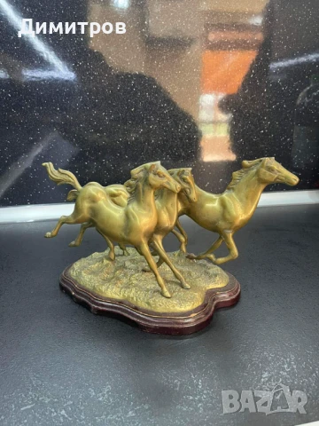 Бронзова композиция пластика , снимка 2 - Антикварни и старинни предмети - 48035219