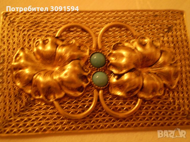  Арт Десо  брошка БОХЕМИЯ филигран, снимка 7 - Антикварни и старинни предмети - 39290284