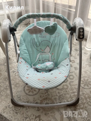 Бебешка люлка Felice Elephant Mint