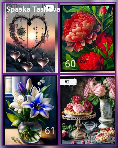 Диамантени комплекти за цялостно лепене , снимка 14 - Гоблени - 50425049