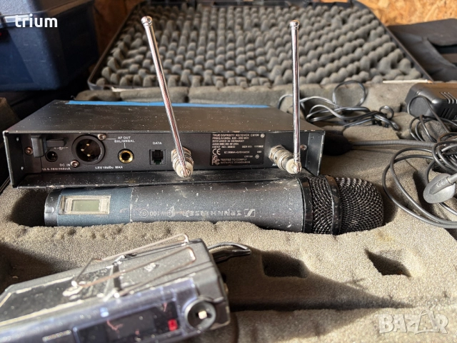 Безжичен микрофони Sennheiser комплект дръжка, хедсет, брошка, снимка 3 - Друга електроника - 50498795