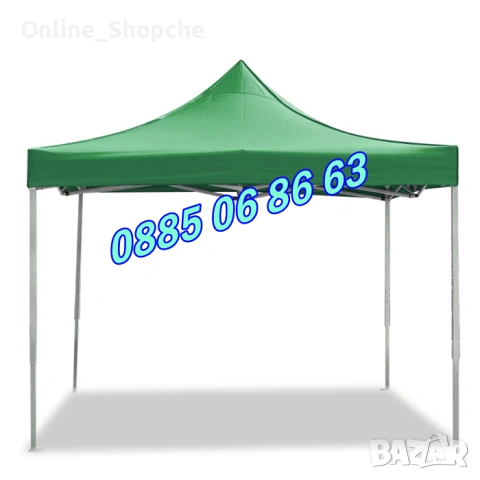 Градински сгъваеми шатри 3х3м, 3х4.5м, 3х6м, павилион, страници, платнище, снимка 6 - Градински мебели, декорация  - 32583236