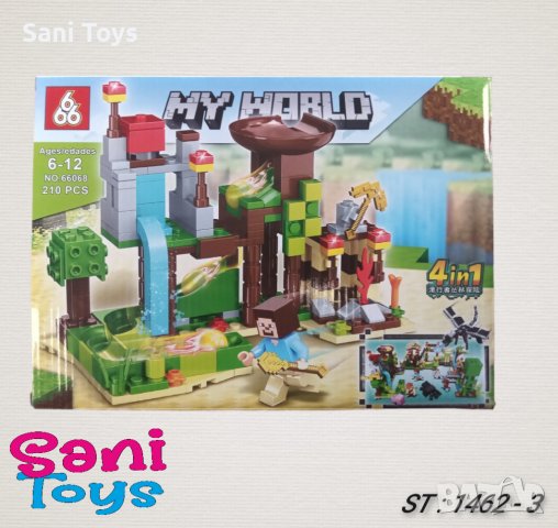 Конструктори Майнкрафт 4 в 1, снимка 3 - Конструктори - 38318499