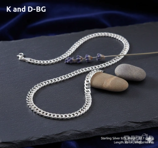 Дамско сребърно колие проба 925