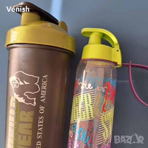 Шейкър за протеинови напитки и спорно шише, снимка 5 - Фитнес уреди - 51949989