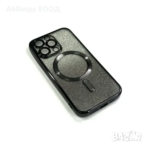 Блестящ силиконов калъф с Magsafe за iPhone 13/14/15 PLUS, PRO и PRO MAX, снимка 6 - Калъфи, кейсове - 49456468