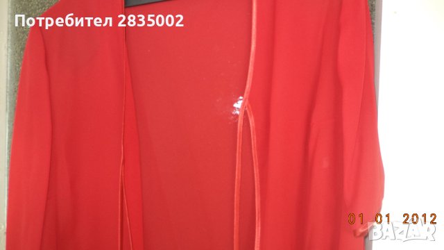На вашето внимание - нова червена туника от воал., снимка 3 - Туники - 43493240