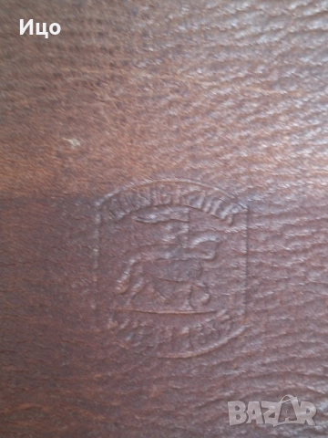 Стара кожена чанта за документи 1883г, снимка 2 - Чанти - 51699602