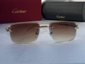 Cartier Мъжки слънчеви очила правоъгълни 3 цвята черни кафяви прозрачни, снимка 11