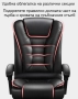 Масажен въртящ се офис стол с подложка за краката OFFICE MASSAGE CHAIR 008 , снимка 7