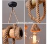 Бамбукова електрическа висяща лампа, креативна декорация, снимка 4