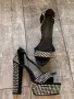 Нови секси елегантни парти коктейлни официални сандали камъни цирконий блестящи , снимка 4