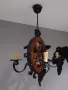 Полилей - Битов стил - метал и масивна фървесина , снимка 7