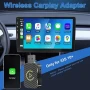 Безжичен CarPlay адаптер, безж адаптер за кола с Android,стаб бърз мини Carplay безжичен стик Plug , снимка 2