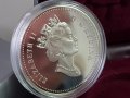 1 сребърен долар 1991 година Канада Елизабет II сребро в ТОП качество, снимка 5