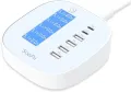 SOOPII USB станция за зареждане, 6-портов USB хъб за зареждане с LCD дисплей, снимка 1