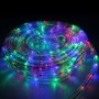 Светещ LED RGB шарен маркуч 10 метра/Коледа/Нова година/Парти украса