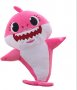 Играчка Baby Shark, Акула, Розова, Плюшена, 37 см.