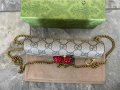 GUCCI Дамска мини Canvas чантичка Гучи Supreme с Черешки Автентична, снимка 6