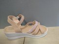 Розови сандали с платформа 4 см., снимка 4