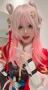 Аниме косплей розова перука Honkai Star Rail March high quality cosplay, снимка 2
