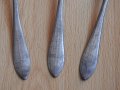  3 бр. готически калаени оловни лъжици пютър pewter, снимка 2