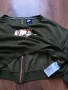 NIKE Air Cropped Zip back Sweatshirt Green - страхотна дамска блуза М, снимка 8