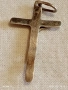 Сребърен кръст висулка майсторска ръчна изработка 52467, снимка 8
