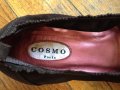 Cosmo 37 френски обувки естествена кожа кафяв велур , снимка 10