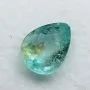 Зелено син Параиба турмалин с форма круша - 0.78кт.! Сертифициран! Нов!, снимка 3