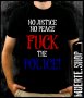 Тениска с щампа FUCK THE POLICE