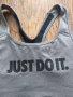 Nike Sports Bra Just Do It Gray Black Women -страхотно бюстие КАТО НОВО, снимка 3
