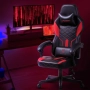 ПРОМОЦИЯ Геймърски стол с ергономичен дизайн, регулируема функция и дамаска от PU кожа LS-665903, снимка 3