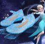 БЛЯСКАВИ ПАНТОФКИ НА ЕЛЗА ОТ FROZEN , снимка 1