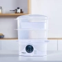 Уред за готвене на пара Taurus Salutecook 800W, 6 л, таймер 60 мин, 2 съда за готвене, снимка 4