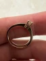 Годежен пръстен с Диамант и Бяло злато 18k, снимка 4