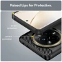 Realme 14 Pro 5G Удароустойчив Carbon Fiber Калъф и Протектор, снимка 8