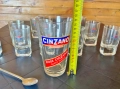 Цена - 50€. К-кт Винтидж Чаши за Аперитив с марка Cinzano + Подаръци, снимка 5