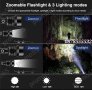 USB Акумулаторен лед фенер Police 900 000W водоустойчив с увеличение, снимка 12