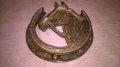 чукало за врата-кон/подкова-14х13см-мед/месинг, снимка 2