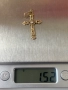 Красив златен кръст 1.52гр 14к, снимка 6