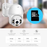 WIFI IP КАМЕРА 2MP 8 LED С НОЩЕН ЗАПИС, 2 АНТЕНИ, снимка 2 - IP камери - 33589187