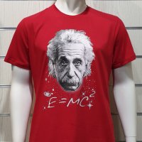 Нова мъжка тениска с трансферен печат Алберт Айнщайн, снимка 2 - Тениски - 34963916