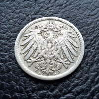 Стара монета 5 пфенига 1911 г.буква  А - Германия- топ цена !, снимка 3 - Нумизматика и бонистика - 39782222