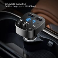 Блутут FM bluetooth трансмитер Kebidu, Волтметър, 2 USB заряднo за GSM Bluetooth Car, кола, камион, снимка 7 - Аксесоари и консумативи - 39580136