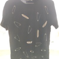 Черна блуза с ефекти, снимка 3 - Блузи с дълъг ръкав и пуловери - 43999017