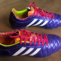Adidas Adipure 11Pro AG Purple/White Размер EUR 42 / UK 8 бутонки естествена кожа 32-14-S, снимка 1 - Спортни обувки - 43537484