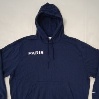 Nike PSG Paris Saint-Germain Hoodie оригинално горнище 2XL Найк памук, снимка 2 - Спортни дрехи, екипи - 43280620