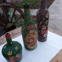 Лот рисувани бутилки, снимка 6 - Декорация за дома - 39554961