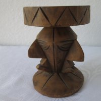 Стар дървен пепелник, уникат пластика фигура с профили, снимка 8 - Статуетки - 32730620
